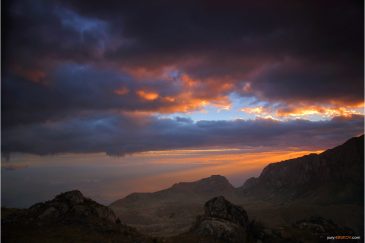 Закат в горах Муланже