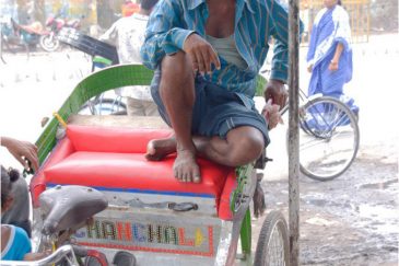 Портрет делийского рикши. Индия