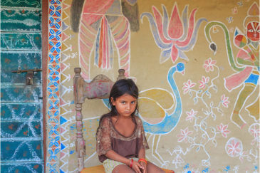 Девочка из народности Митхила. Деревня Кива в окрестностях Джанакпура