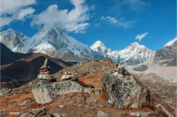 Гималайский пейзаж в окрестностях Эвереста
