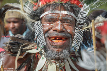 Портрет на фестивале папуасских культур в долине Балием