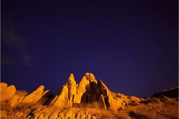 Окрестности Гореме (Каппадокия) ночью