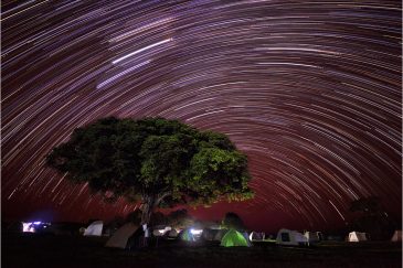 Палаточный лагерь возле кратера Нгоронгоро