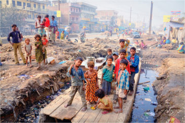 Трущобы города Патна. Штат Бихар