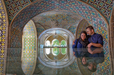 Отражения в дворце Голестан в Тегеране