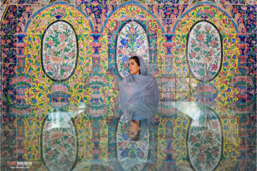 Случайный портрет во дворце Голестан в Тегеране