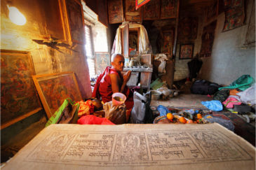 Буддистский отшельник в Ваджрайогини, долина Катманду