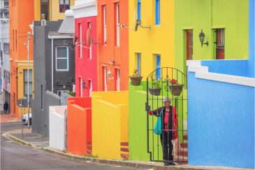Цветной район Бо-Каап (Малайский квартал) в Кейптауне