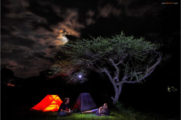 Палаточный городок на берегу озера Лонгано. Эфиопия