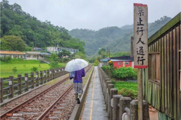 Деревня Шуорен и мост через реку Килунг. Север острова Тайвань
