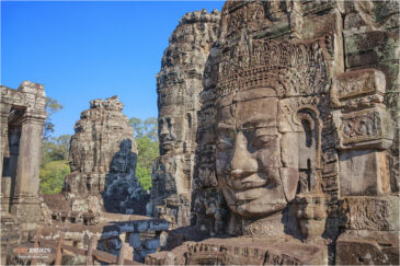Лики буддистского храма Байон. Руины древней столицы империи кхмеров Ангкор-Тхом
