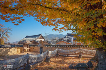 Святилище в традиционной корейской деревне Хахве